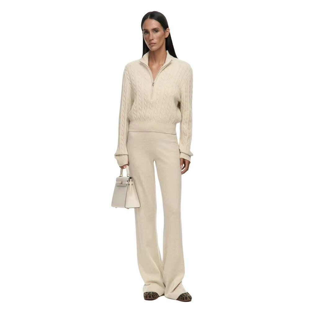 Ivory luxe knit set